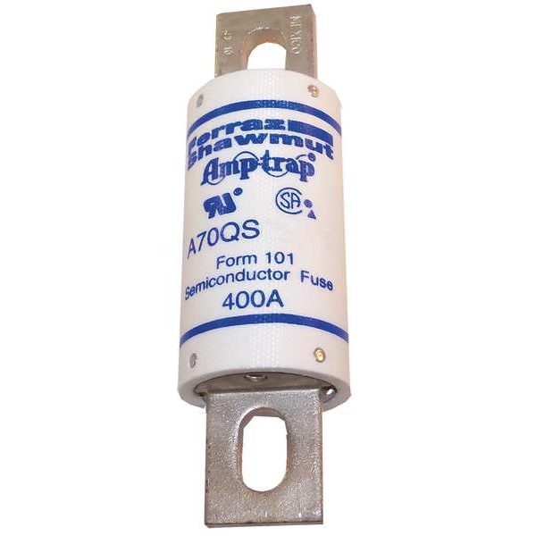 Mersen Semiconductor Fuse, A70QS Series, 400A, Fast-Acting, 700V AC, Bolt-On - A70QS400-4