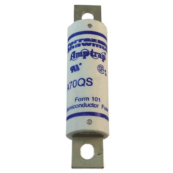 Mersen Semiconductor Fuse, A70QS Series, 60A, Fast-Acting, 700V AC, Bolt-On - A70QS60-4