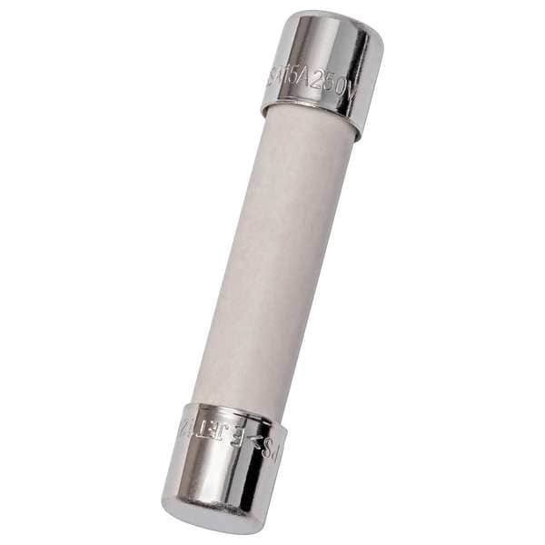 Mersen Ceramic Fuse, GSA Series, Time-Delay, 15A, 250V AC, 10kA at 125V AC, 750A at 250V AC, 5 PK - GSA15