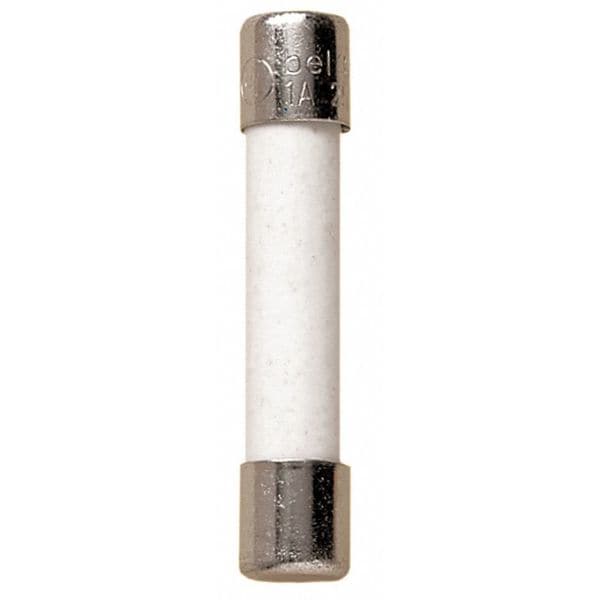Mersen Ceramic Fuse, GAB Series, Fast-Acting, 15A, 250V AC, 10kA at 125V AC, 750A at 250V AC, 5 PK - GAB15
