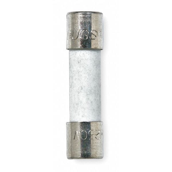 Eaton Bussmann Ceramic Fuse, S501 Series, Fast-Acting, 200mA, 250V AC, 1.5kA at 250V AC, 5 PK - S501-200-R