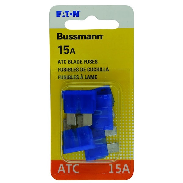 Eaton Bussmann Automotive Fuse, ATC Series, 15A, 32V DC, Non-Indicating - BP/ATC-15-RP