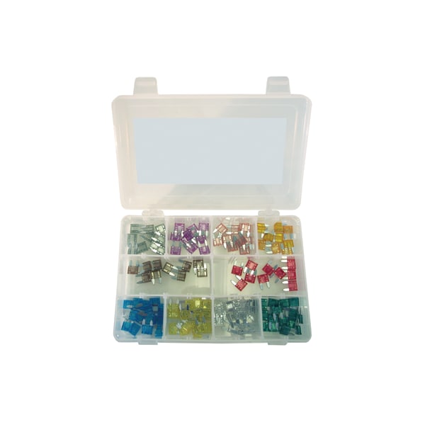 K-Tool International Automotive Fuse Kit, 120 Fuses Included, Not Rated - KTI00081