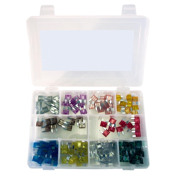 K-Tool International Automotive Fuse Kit, 120 Fuses Included, Not Rated - KTI00081