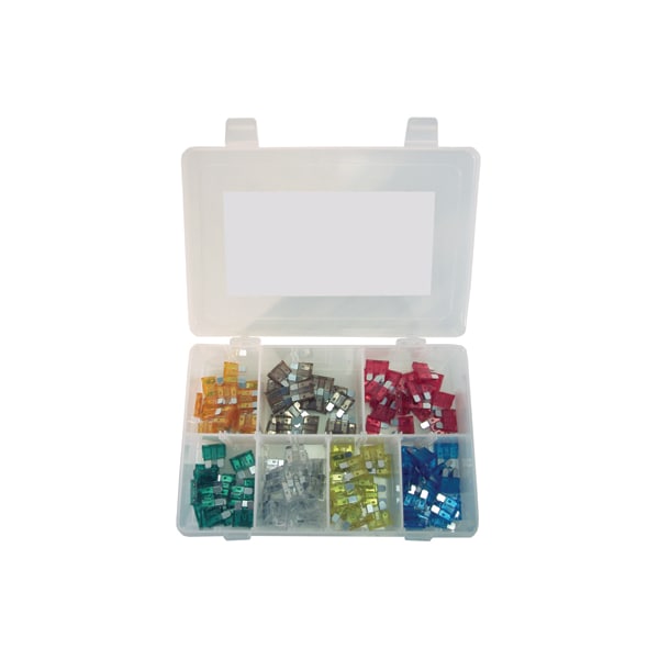 K-Tool International Automotive Fuse Kit, 120 Fuses Included, Not Rated - KTI00080