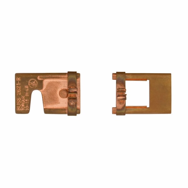 Eaton Bussmann Fuse Reducer, R Fuse Class, 200A Max. Amps, 600V AC Max. Volts, 0 to 200A Amp Range - NO.2621-R