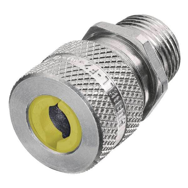 Hubbell Wiring Device-Kellems Liquid Tight Connector, 3/4in., Yellow - SHC1037