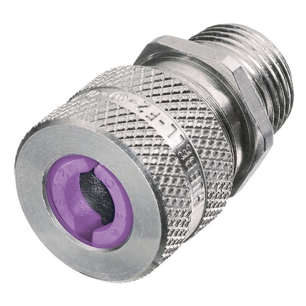 Hubbell Wiring Device-Kellems Liquid Tight Connector, 3/4in., Orchid - SHC1038