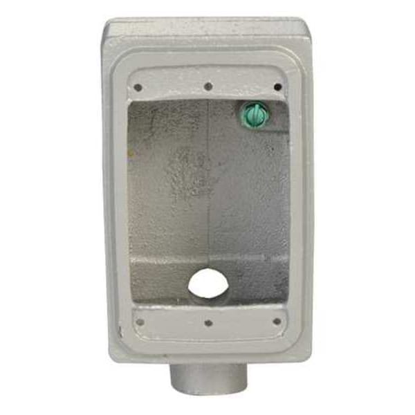 Appleton Electric Weatherproof Electrical Box, 18 cu in, FSLA Box Type, 1 Gang, Malleable Iron - FSLA-1-50
