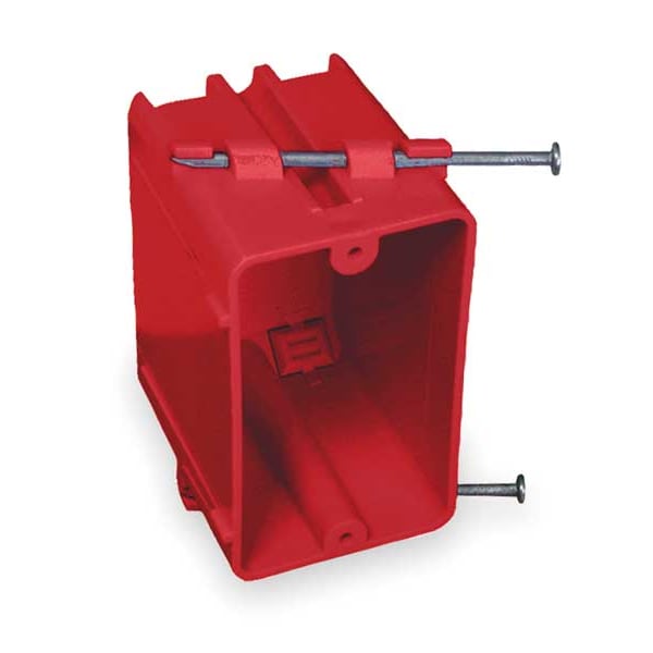 Cantex Electrical Box, 20 cu in, Switch Box Type, 1 Gang, PVC - EZ20SNAR