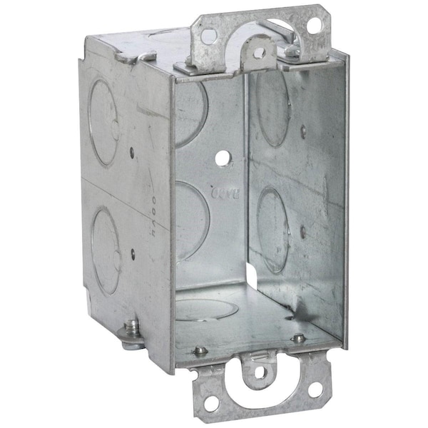 Southwire Electrical Box, 14 cu in, Wall Box Type, 1 Gang, Steel, Rectangular Shape - G602-UPC