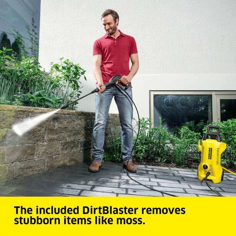 Karcher 2000 Max PSI 1.45 GPM K 2 Power Control Cold Water Corded Electric Pressure Washer Plus Vario and DirtBlaster Wands - 1.673-609.0
