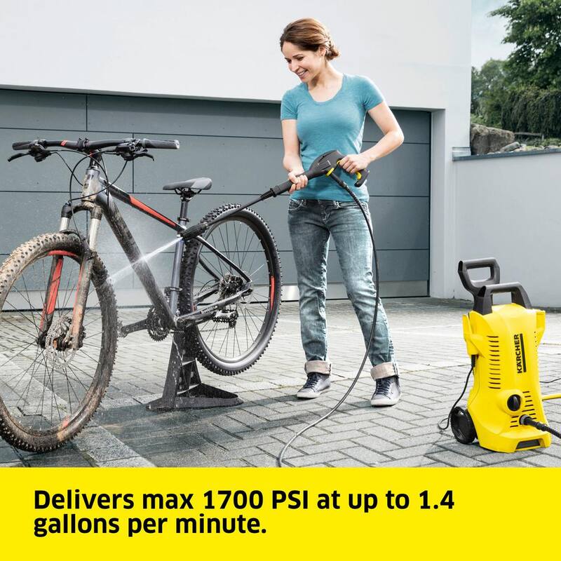 Karcher 2000 Max PSI 1.45 GPM K 2 Power Control Cold Water Corded Electric Pressure Washer Plus Vario and DirtBlaster Wands - 1.673-609.0