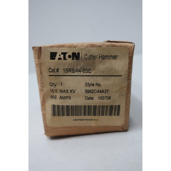 Eaton Cutler-Hammer Medium-Voltage Fuse, RBA Series, 65A, Fast-Acting, 15500V AC - 15RBA4-65E