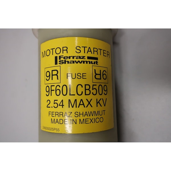 Ferraz Shawmut Medium-Voltage Fuse, 9F60 Series, Fast-Acting, 2540V AC, Cylindrical - 9F60LCB509