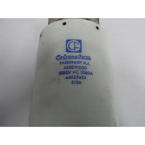 Carbone Ferraz 1000A AMP 1000V-AC MEDIUM VOLTAGE FUSE - A100R1000
