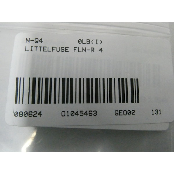 Littelfuse SLO-BLO 4A AMP 250V-AC CARTRIDGE FUSE, 10PK - FLN-R 4