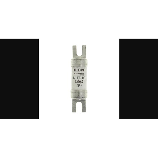 Eaton Bussmann Ceramic Fuse, NITD Series, 10A, 550V AC, 80kA at 550V AC - NITD10