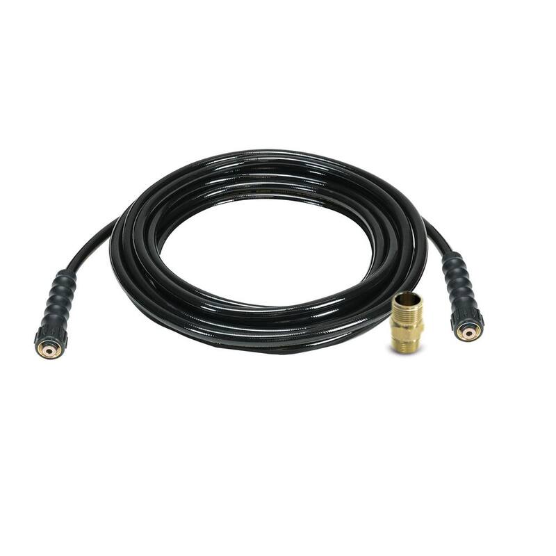 DEWALT 5/16 in. x 40 ft Replacement/Extension Hose for Cold Water 3700 PSI Pressure Washers, Includes M22 Adapter - DXPA25PH