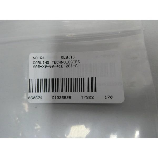 Interruptor de interruptor de circuito de Carling Technologies 2P 4A AMP 277V-AC INTERRUPTOR DE CAJA MOLDEADA - AA2-X0-00-412-281-C