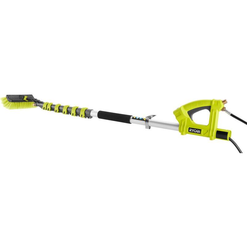 RYOBI 18 ft. Extension Pole with Brush for Pressure Washer - RY31EP26