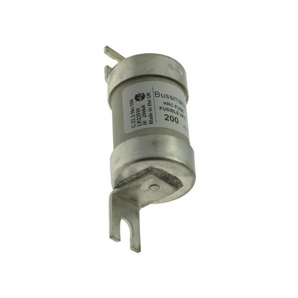 Eaton Bussmann Ceramic Fuse, M14 Series, Time-Delay, 200A, 600V AC, 200kA at 250V DC, 200kA at 600V AC - 200M14C
