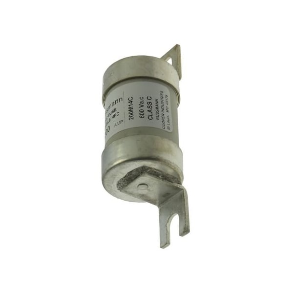 Eaton Bussmann Ceramic Fuse, M14 Series, Time-Delay, 200A, 600V AC, 200kA at 250V DC, 200kA at 600V AC - 200M14C
