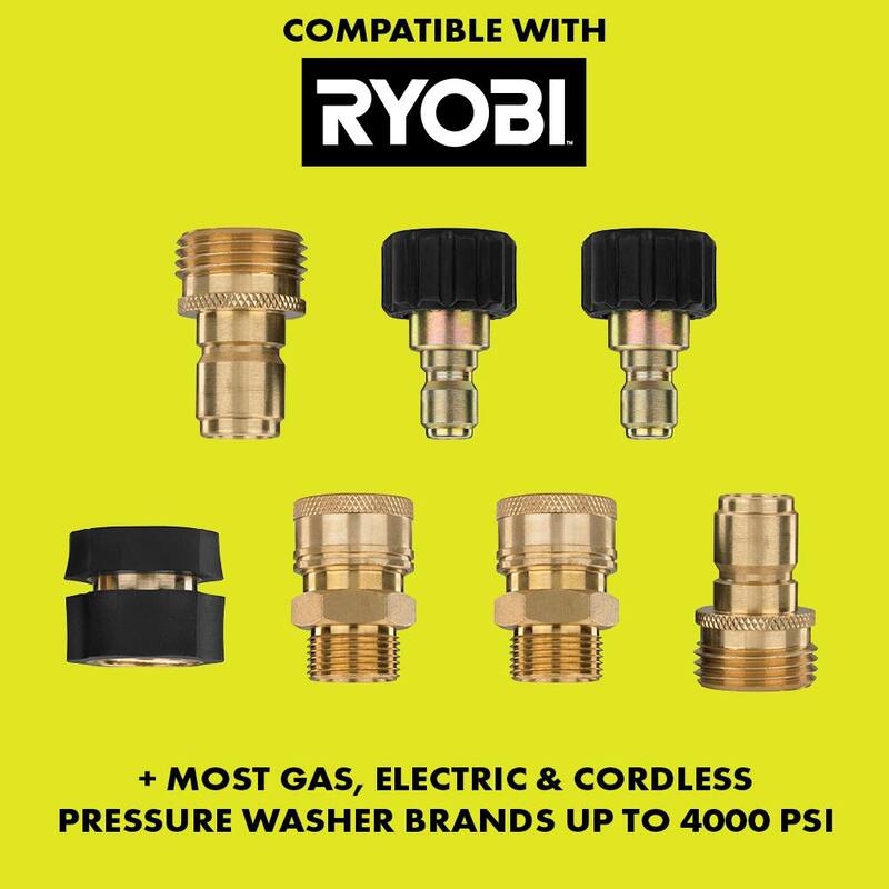 RYOBI 7-Piece Pressure Washer Quick Connect Upgrade Kit - RY31QCK01