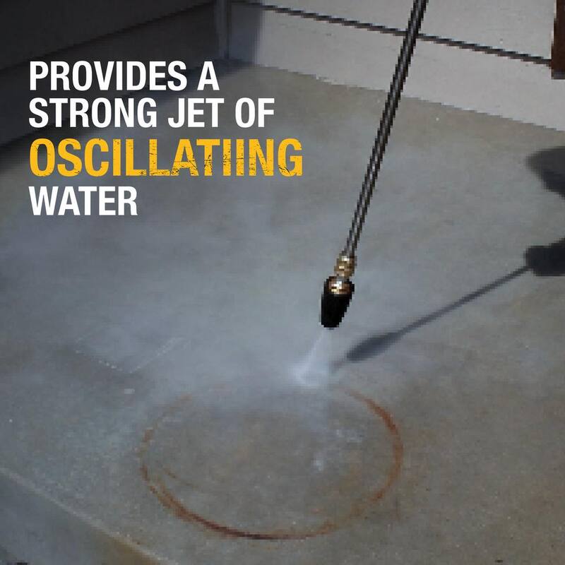 DEWALT Universal Turbo Nozzle with QC Connections for Hot/Cold Water 4500 PSI Pressure Washers - DXPA45TN