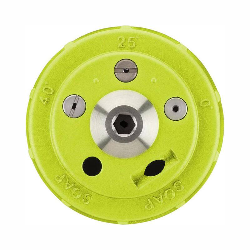 RYOBI 5-in-1 3,300 PSI Gas and Electric Pressure Washer Nozzle - RY31RN01