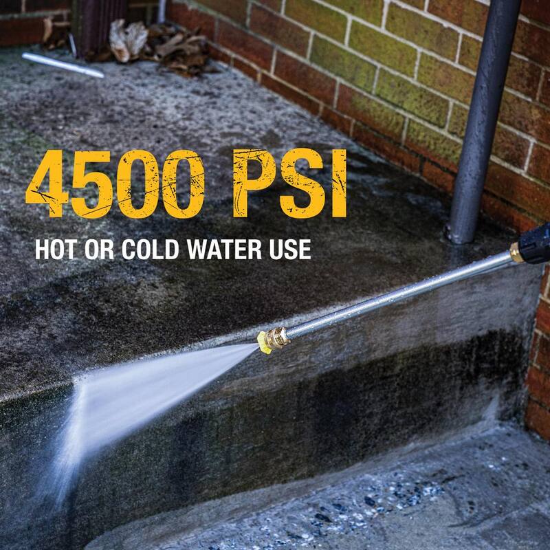 DEWALT Replacement Spray Nozzles with 1/4 in. QC Connections for Hot/Cold Water 4500 PSI Pressure Washers - DXPA45ST