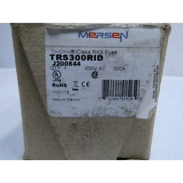 Ferraz Shawmut RK5 300A AMP 600V-AC BLADE FUSE - TRS300RID