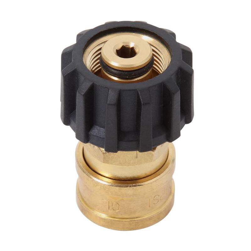 Powercare 3/8 in. Female Quick-Connect x M22 Connector for Pressure Washer - AP31030B