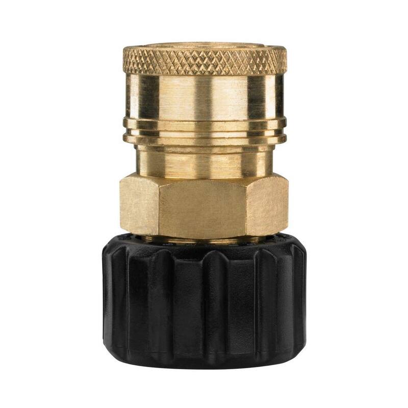 Powercare 3/8 in. Female Quick-Connect x M22 Connector for Pressure Washer - AP31030B