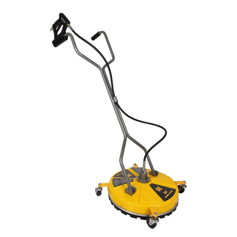 BE POWER EQUIPMENT 20 in. Whirl-A-Way Commercial Pressure Washer Surface Cleaner with Casters - 85.403.011