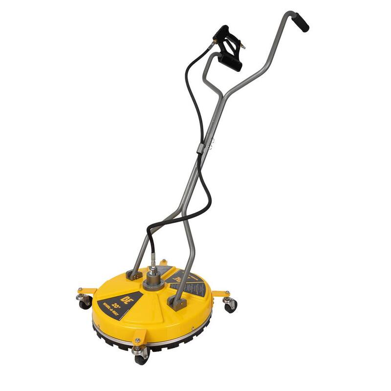 BE POWER EQUIPMENT 20 in. Whirl-A-Way Commercial Pressure Washer Surface Cleaner with Casters - 85.403.011