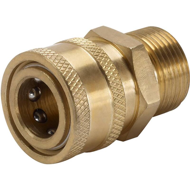 Powercare 3/8 in. Female Quick Connect x Male M22 Connector for Pressure Washer - AP31041B