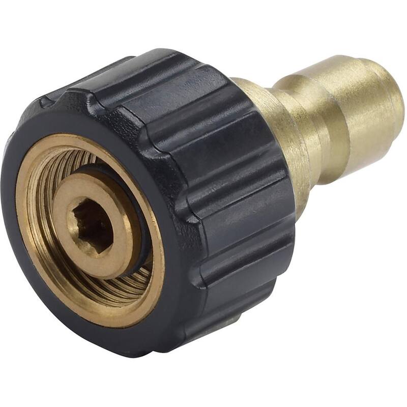 Powercare Female M22 x 3/8 in. Male Quick-Connect Connector for Pressure Washer - AP31040B