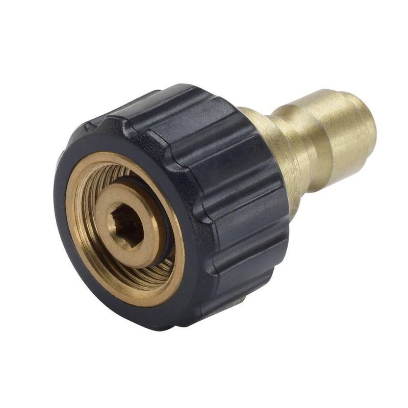 Powercare Female M22 x 3/8 in. Male Quick-Connect Connector for Pressure Washer - AP31040B