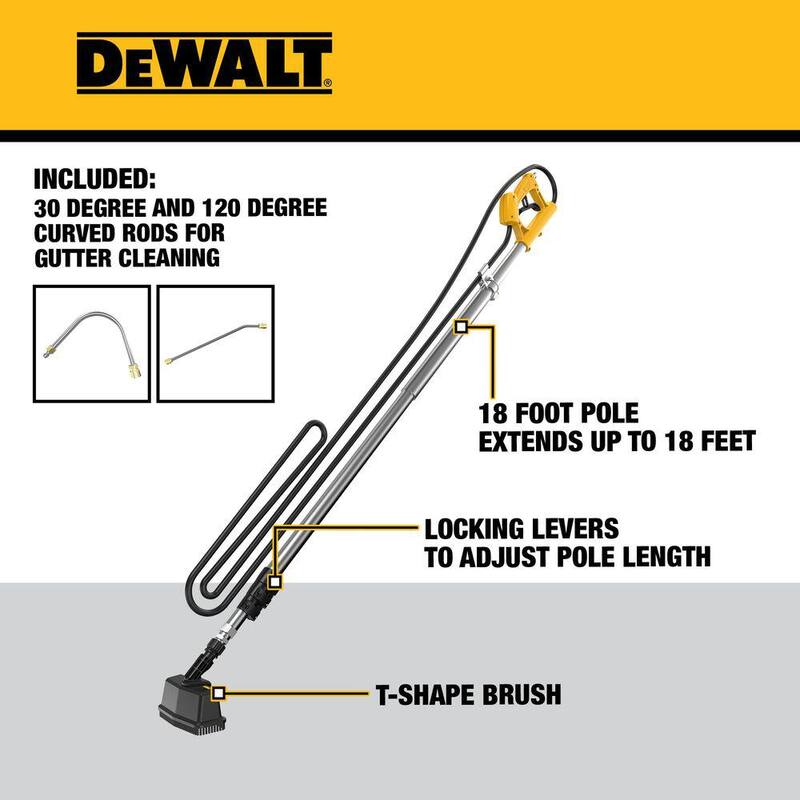 DEWALT 18 ft. 3000 PSI Power Washer Telescoping Extension Wand - DWZPWTW18