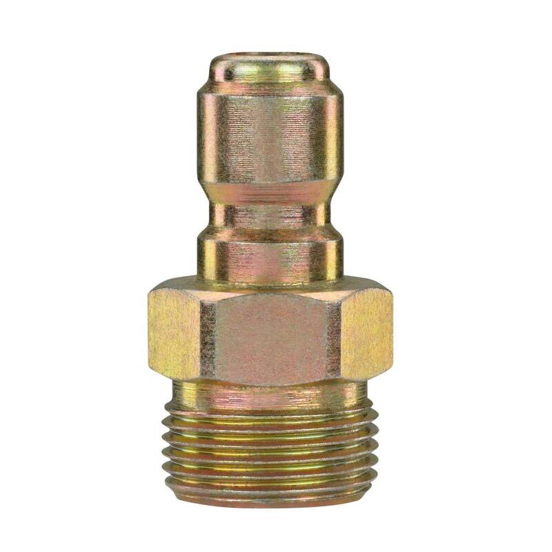Powercare 3/8 in. Male Quick-Connect x Male M22 Connector for Pressure Washer - AP31039B