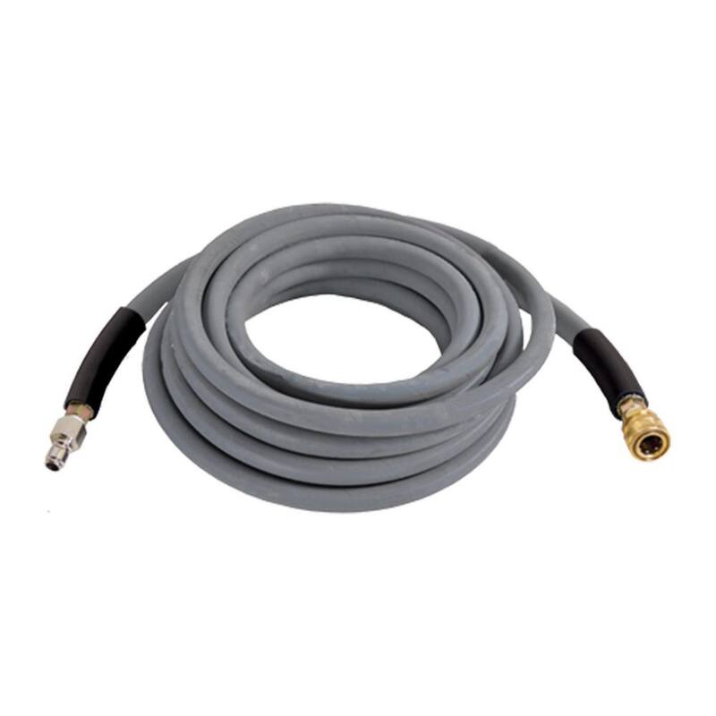 SIMPSON Wrapped Rubber Hose 1/2 in. x 50 ft. for 4500 PSI Hot/Cold Water Pressure Washers - 41183