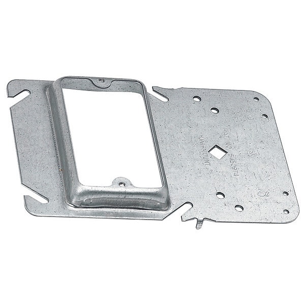 Eaton B-Line Communication Bracket, 1 Gang, Pre-Galvanized Steel, Square Box Type - BB40-10