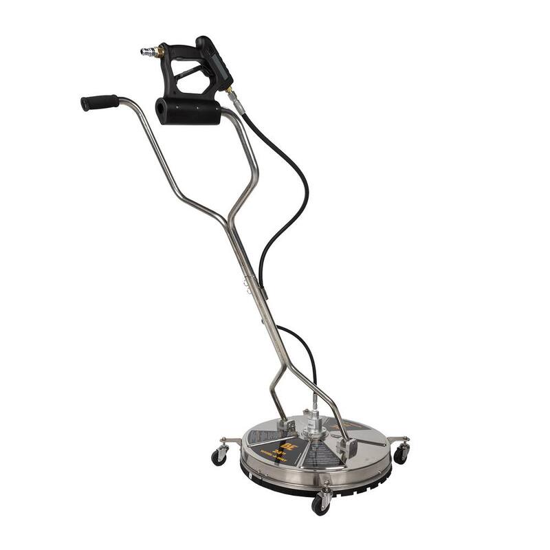 BE POWER EQUIPMENT 24 in. Whirl-A-Way Stainless Steel Commercial Pressure Washer Surface Cleaner for Hot/Cold Water - 85.403.010