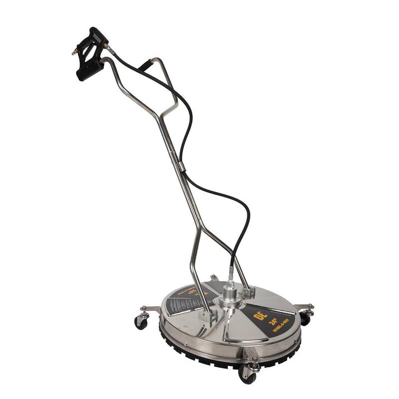 BE POWER EQUIPMENT 24 in. Whirl-A-Way Stainless Steel Commercial Pressure Washer Surface Cleaner for Hot/Cold Water - 85.403.010