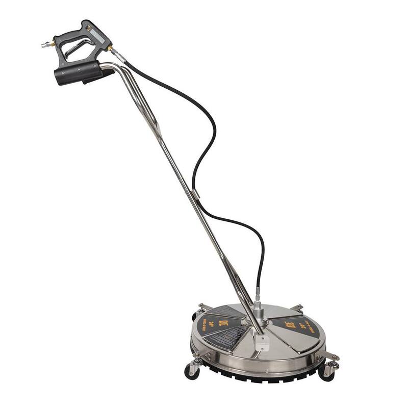 BE POWER EQUIPMENT 24 in. Whirl-A-Way Stainless Steel Commercial Pressure Washer Surface Cleaner for Hot/Cold Water - 85.403.010
