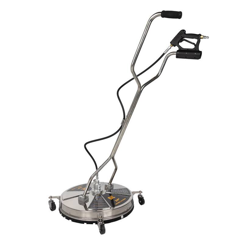 BE POWER EQUIPMENT 24 in. Whirl-A-Way Stainless Steel Commercial Pressure Washer Surface Cleaner for Hot/Cold Water - 85.403.010