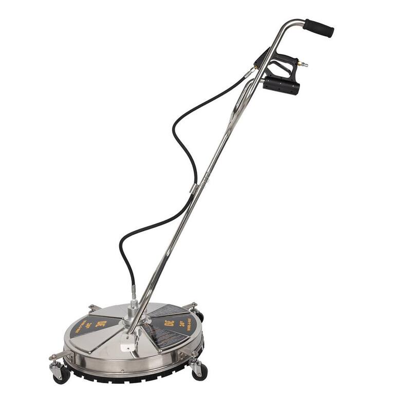 BE POWER EQUIPMENT 24 in. Whirl-A-Way Stainless Steel Commercial Pressure Washer Surface Cleaner for Hot/Cold Water - 85.403.010