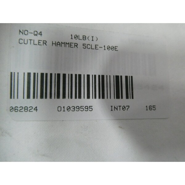 Eaton Cutler-Hammer CURRENT LIMITING HIGH VOLTAGE 100E AMP 5.5KV-AC MEDIUM VOLTAGE FUSE - 5CLE1-100E