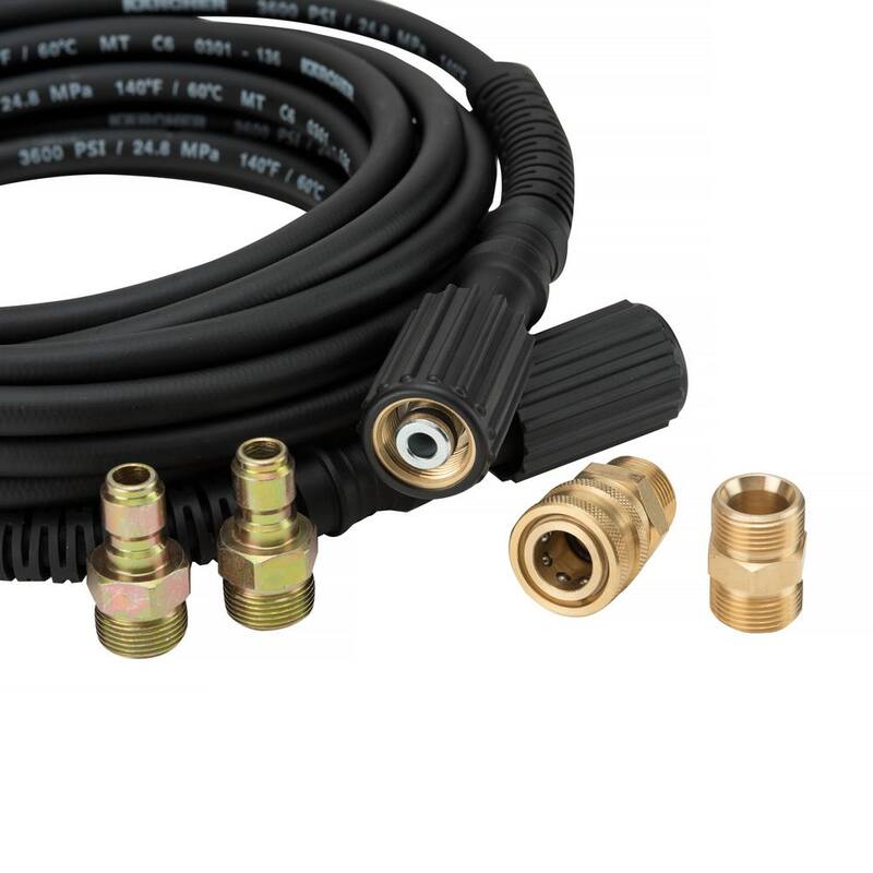 Karcher 25 ft. 3600 PSI Universal Replacement/Extension Hose for Pressure Washers - Quick-Connect/M22 - 8.756-105.0